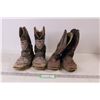 Image 1 : (2) Pairs of Ropper Cowgirl Boots - Size 1