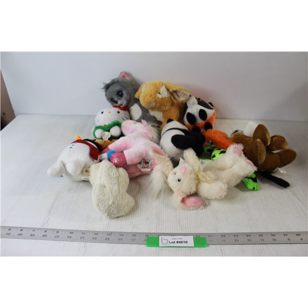 Assorted Stuffed Animals - Hello Kitty, Panda, Snowman, etc.