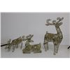 Image 2 : Set of (3) Glittered Reindeer
