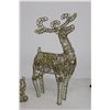 Image 3 : Set of (3) Glittered Reindeer