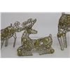 Image 4 : Set of (3) Glittered Reindeer