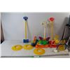 Image 1 : Fisher Price Happy Hoops Croquet Set, (3) Nerf Mini Gold Holes