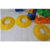 Image 2 : Fisher Price Happy Hoops Croquet Set, (3) Nerf Mini Gold Holes
