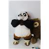 Image 2 : *(5) Teddy Bears, Neck Pillow, Kung Fu Panda Stuffy Plushie