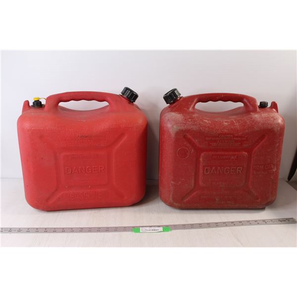 *(2) Gas Jerry Cans 5 IMP Gals