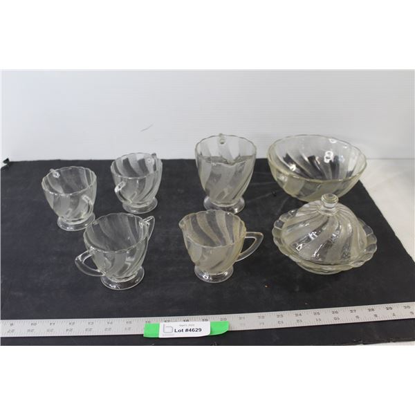 (3) Sugars, (2) Creams, (20 Candy Dishes