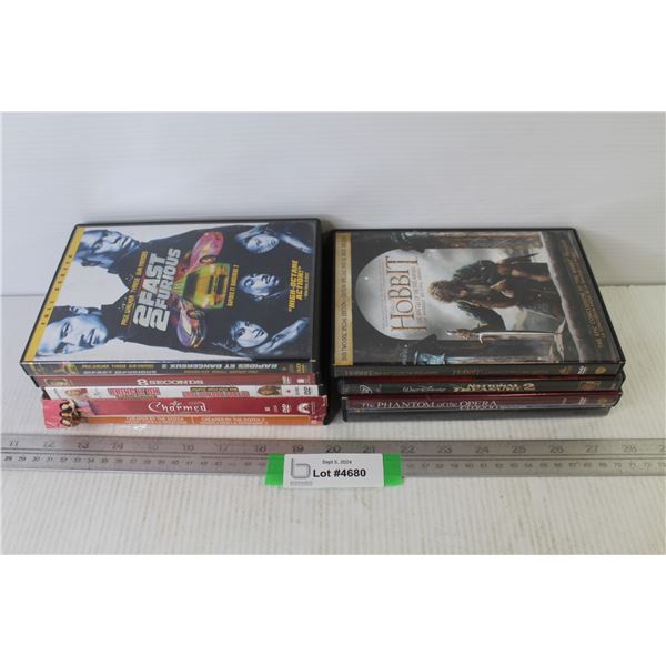 (10) DVDs - 2Fast 2Furious - National Treasure 2 - Charmed - Bring It On - Cheaper by The Dozen - Ho
