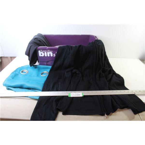 Design Collective Ladies Sweater (size Lg) - Purple Handled Basket - Set of Shower Curtains - Shorts
