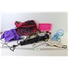 Image 1 : Power Bar w/USB Charge - Plastic Container of Pens & Sharpies - Extension Cord - Backpack