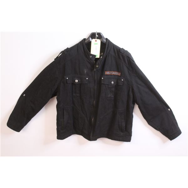 *Harley Davidson Jacket w/Double Zipper (size XXL)
