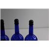 Image 2 : (4) Blue Glass Bottles