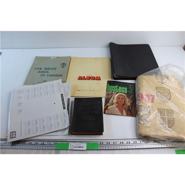 (10+) Assorted Calendars and Books - Hostess and Civil Service Assoc. of Canada