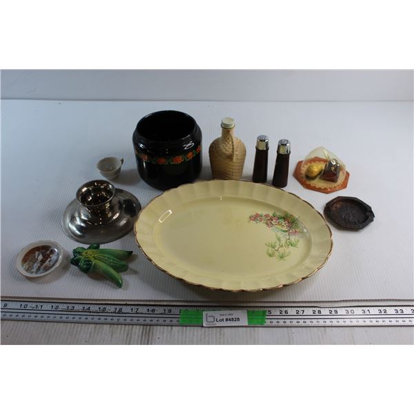 Imperial Ware Serving Dish, Salt & Pepper Shakers, Ashtray and Assorted Items