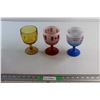 Image 1 : (3) Glass Goblets - Canada, Amber Glass and Edmonton Exhibition