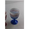 Image 2 : (3) Glass Goblets - Canada, Amber Glass and Edmonton Exhibition
