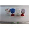 Image 1 : (4) Glass Goblets - Coca Cola, USA and Edmonton Exhibition