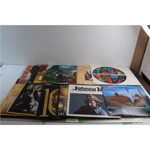 (10+) Assorted Vinyl Records - Johnny Lee, Stephen Bishop and Gary Wright
