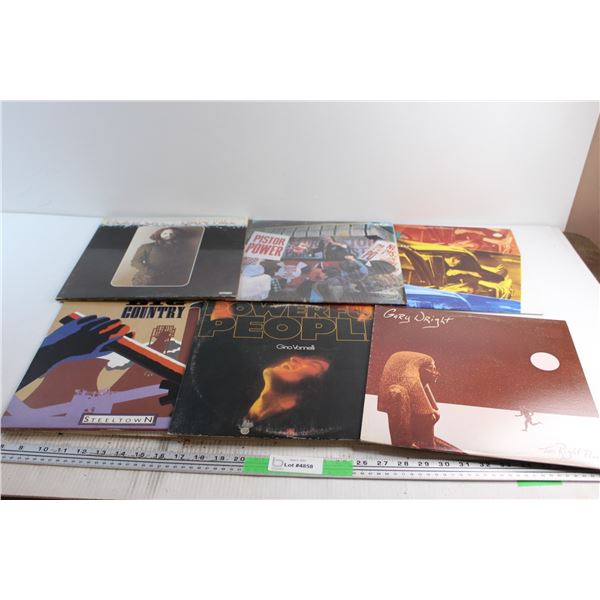 (6) Assorted Vinyl Records - Dan Hill, Gino Vannelli and Gary Wright