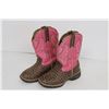 Image 1 : Pair of Kid's Cinch Cowgirl Boots - Size 9.5