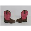 Image 3 : Pair of Kid's Cinch Cowgirl Boots - Size 9.5