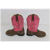 Image 4 : Pair of Kid's Cinch Cowgirl Boots - Size 9.5