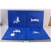 Image 1 : (4) Custom Painted Camping Style Signs on Canvas - 14" x 14"