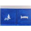 Image 2 : (4) Custom Painted Camping Style Signs on Canvas - 14" x 14"