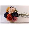 Image 1 : Assorted Faux Flower Bunch - 28" Tall Approx
