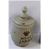 Image 2 : (2) Pottery Containers: Jar - 11" x 6" & Vase - 11" Tall