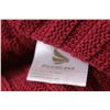 Image 5 : (2) Red Cable Knit Throw Blankets
