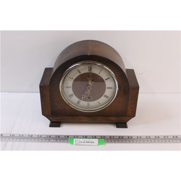 Enfield Wood Mantle Clock - 11" x 9", as is