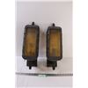 Image 1 : (2) Outdoor Hard Wired Lights - 18" x 8" x 6" - Some Wear