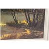 Image 3 : Scenic Lake & Boat Print in Frame - 34" x 18"