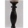 Image 3 : Wood & Glass Candle Holder w/Candle - 24" x 7"