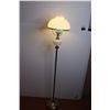 Image 1 : * Vintage Milk Glass Lamp - 54" Tall x 10" Wide - Works