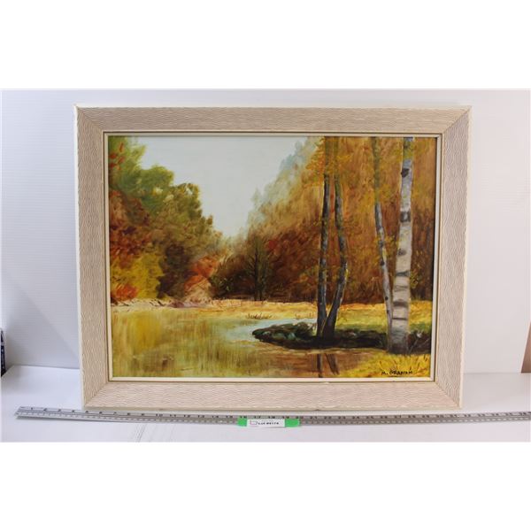 * M. Graham Scenic Painting - 28" x 22"