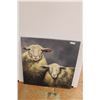 Image 1 : * Sheep Print on Canvas - 36" x 36"