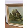 Image 2 : * Village By the Lake Print in Frame - 44" x 25"