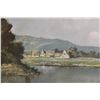 Image 3 : * Village By the Lake Print in Frame - 44" x 25"