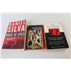 Image 2 : (8) Books - Brave New World - Hell's Angles - The Red Queen - What Dogs Want - House of Spy's
