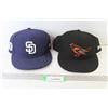 Image 1 : (2) Ball Caps - San Diego Padres - Baltimore Orioles