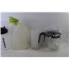 Image 3 : Drinking Bottle - Plastic Jug - New Coffee Pot - (2) Glass Vases