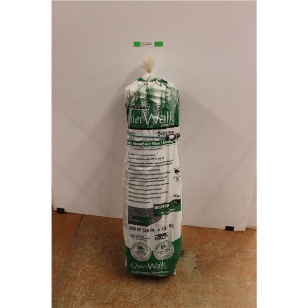 *Quickstyle Eco Friendly Absorbent Fiber Underlayment 100ft2 36'' x 33.3'