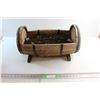 Image 1 : Wooden Barrell Shaped Planter 21'' x 12''