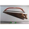 Image 1 : Bow Cut Saw and Disston Hand Saw 26''