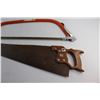 Image 3 : Bow Cut Saw and Disston Hand Saw 26''