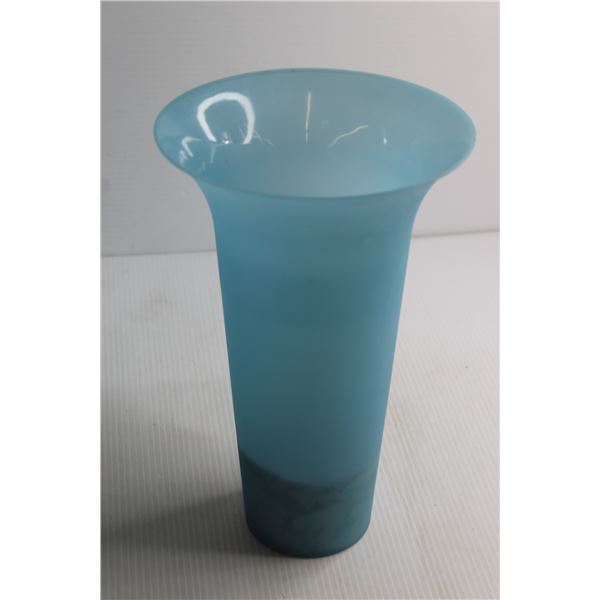 (9) Blue Plastic Vases 12'' x 8''