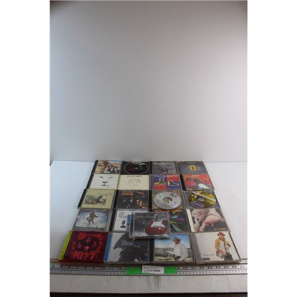 (22) Assorted CDs - KISS, Jason Mraz and AC/DC