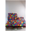 Image 1 : (3) Chair Cushions, Place Mats, Table Cloth and Assorted Cloths