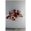 Image 1 : Dog, Bear and Cow Plush Toys